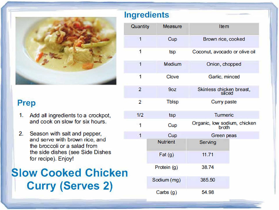 Slow Cooked Chicken Curry The Alzheimer's Solution Ralph Sanchez